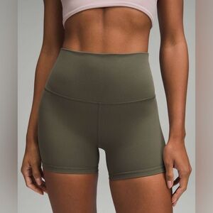 NWT Lululemon Align HR Short 4”, Size 10, Army Green